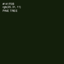 #141F0B - Pine Tree Color Image